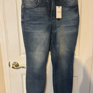 Judy Blue Skinny Jeans in Faded Blue Wash